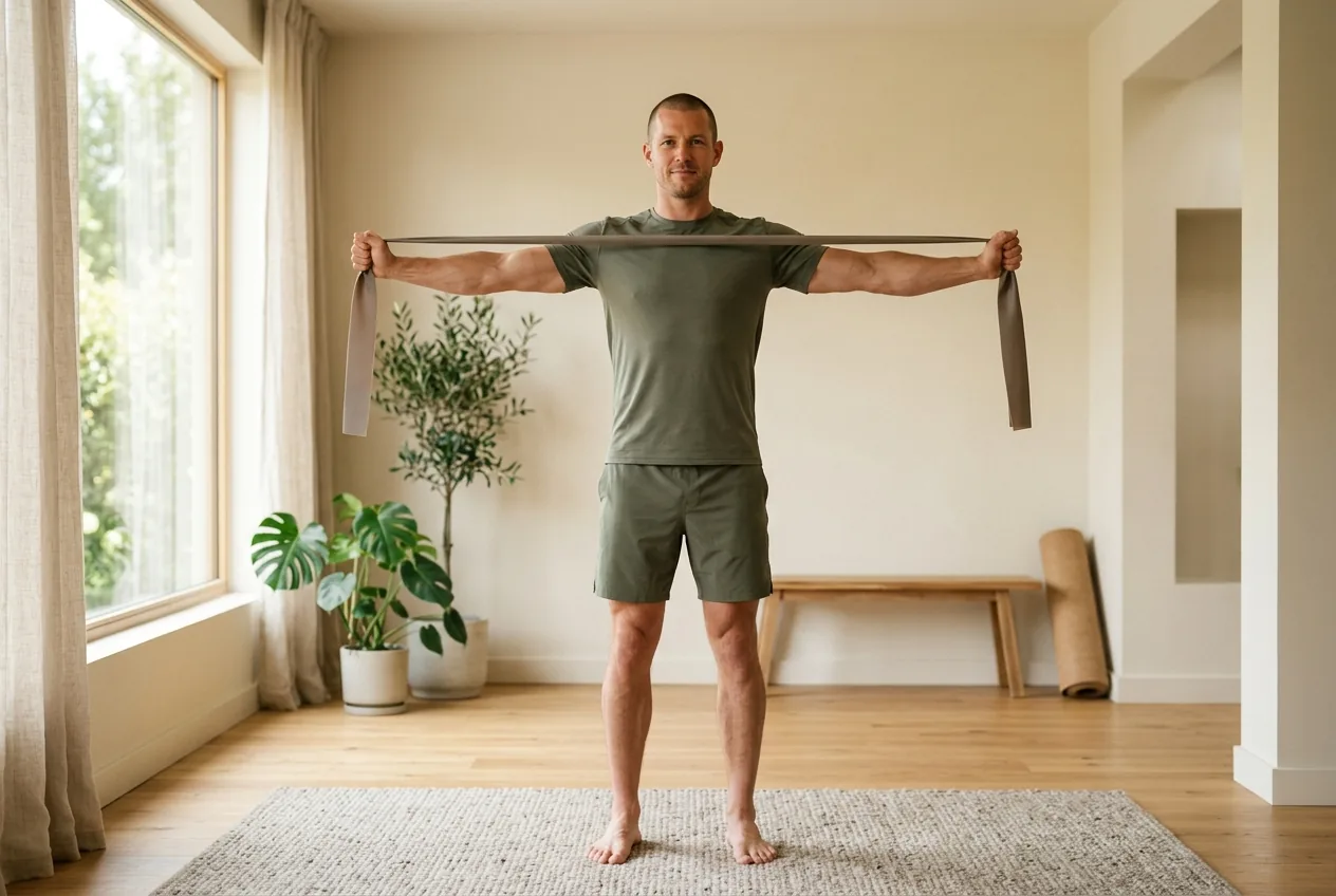 Band pull-aparts for better posture
