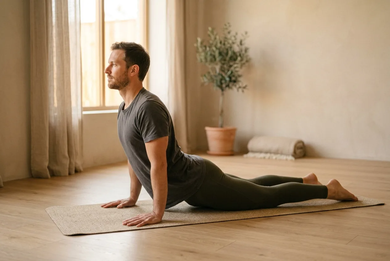 The cobra stretch (press-up) for back pain