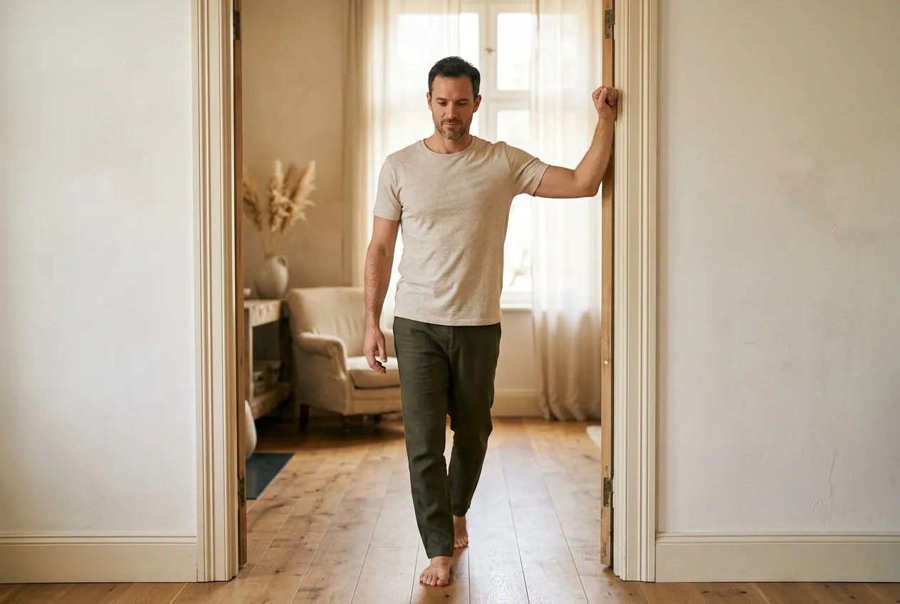 The doorway chest stretch for rounded shoulders