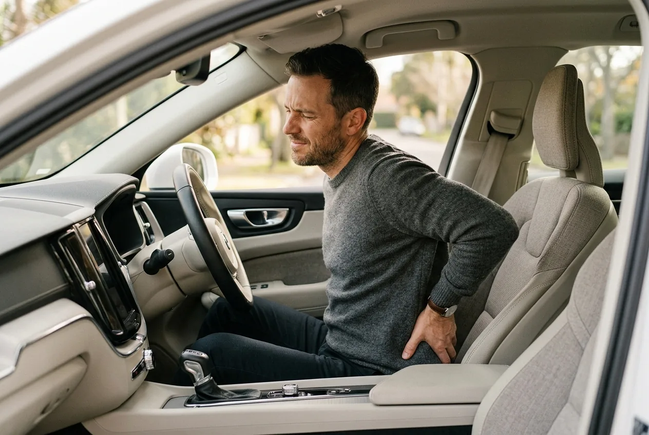 Lower back pain when driving: fixes for the commute