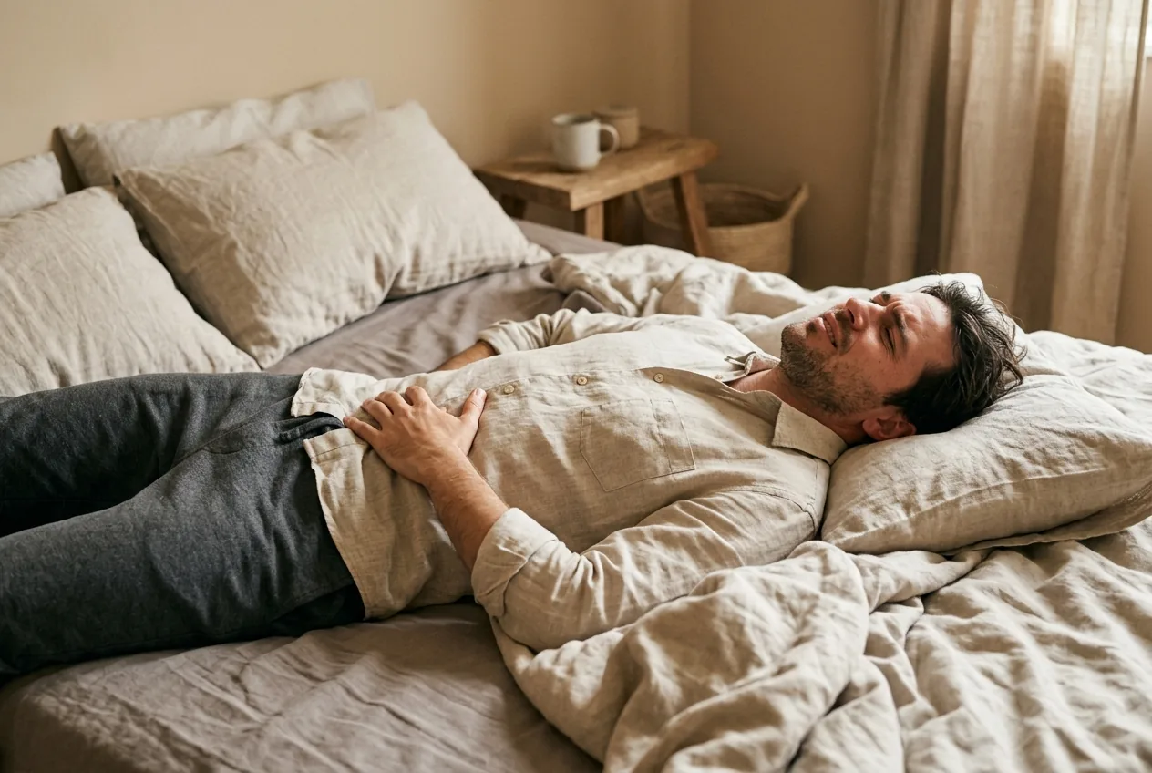 Lower back pain when lying down or getting out of bed