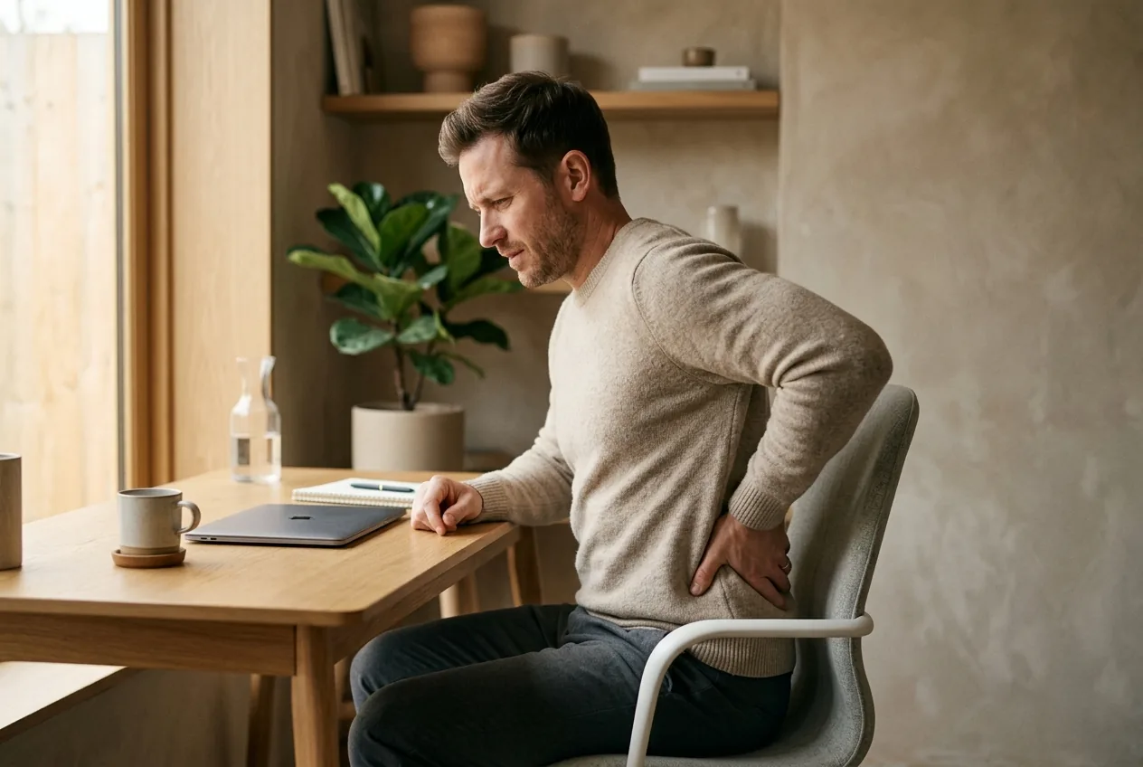 Lower back pain when sitting: why it eases when you stand