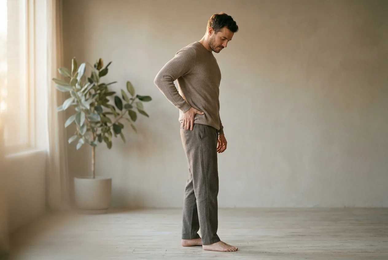 Sharp pain above the hip on one side