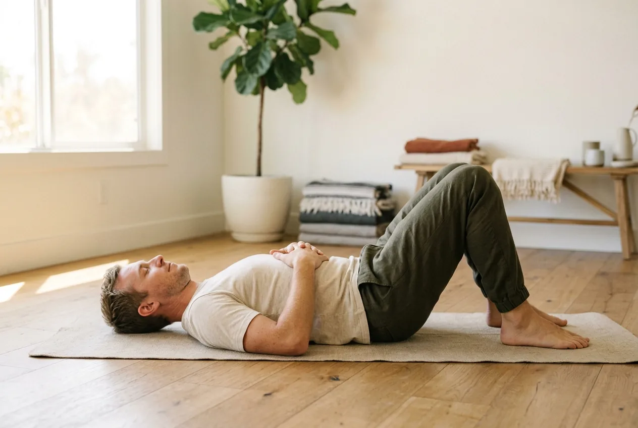 The pelvic tilt exercise: a beginner's core move