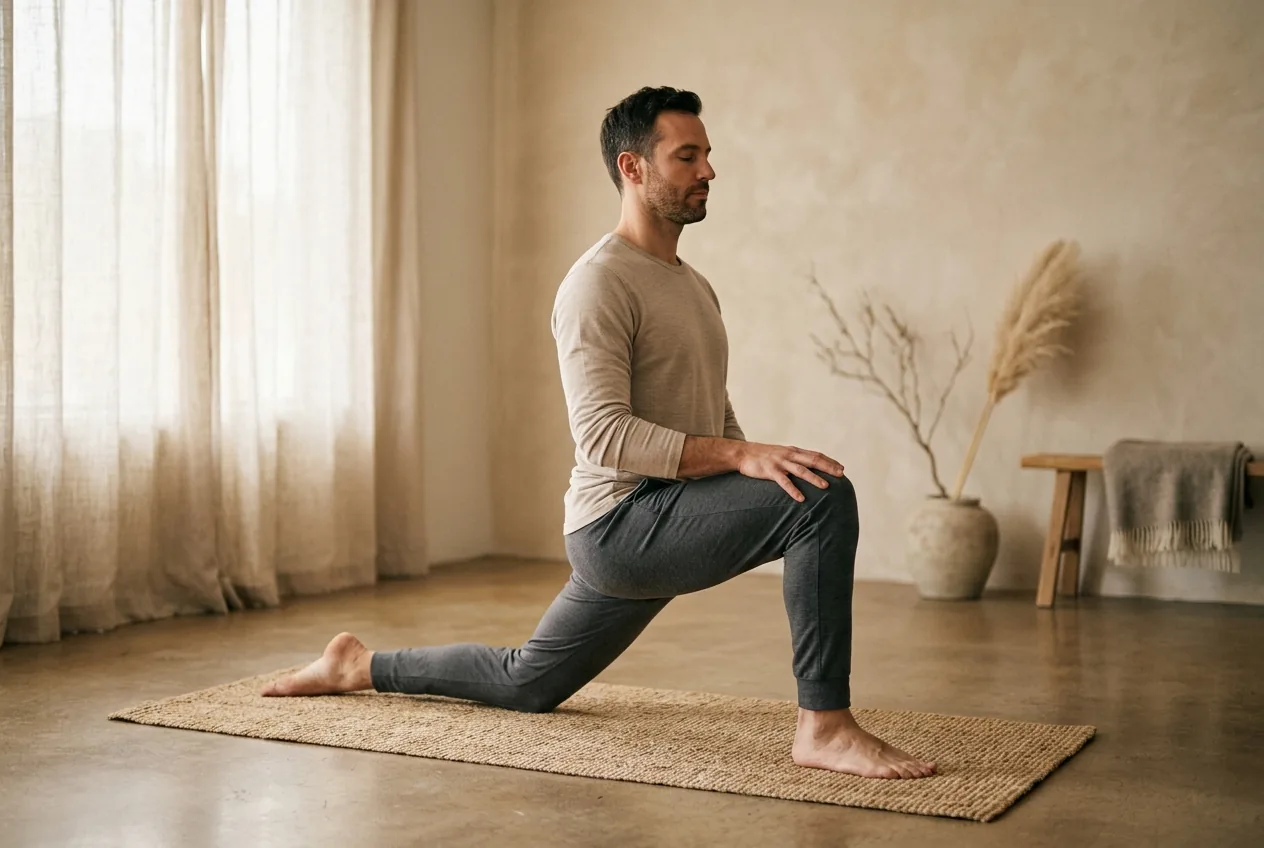 Tight hip flexors from sitting: signs and releases